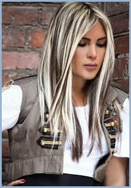 blonde-haare-mit-schwarzen-strhnchen-11 Blonde haare mit schwarzen strähnchen